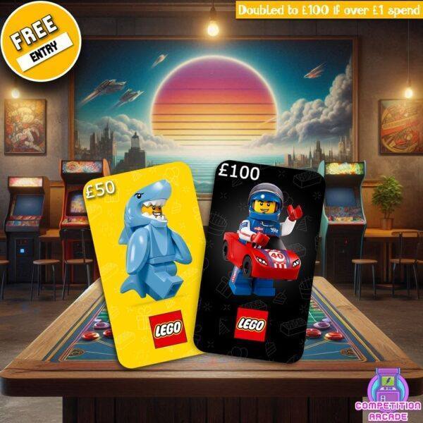 Free Entry – £50 Lego Gift Card + Instant Wins (Prize Doubled Over £1 Spend)